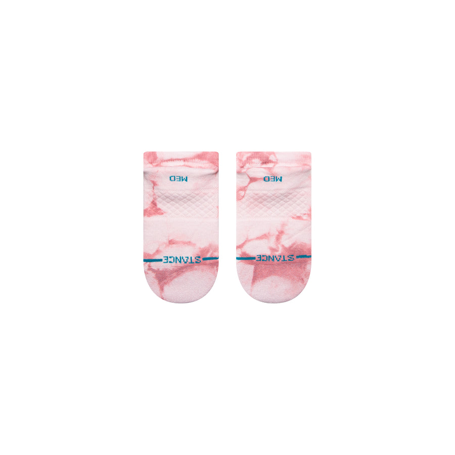 Womens Mauve Dye Low Socks