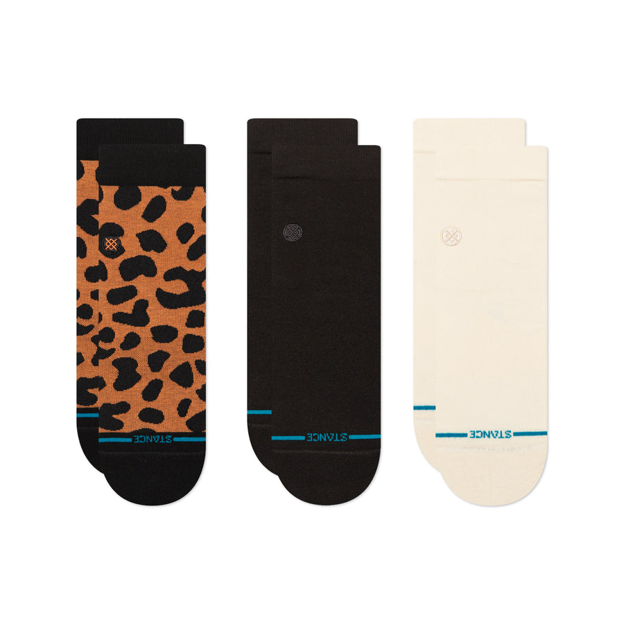 Womens Animaniac Quarter Socks 3 Pack