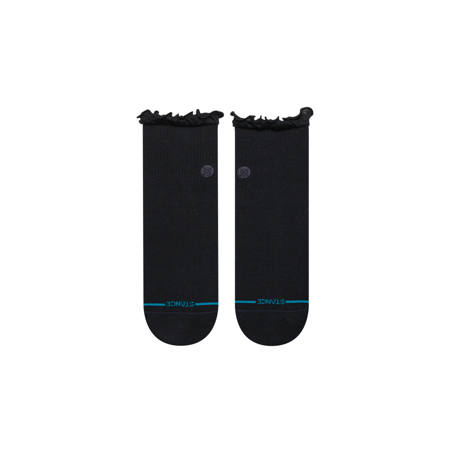 Womens Ruffle Icon Quarter Socks