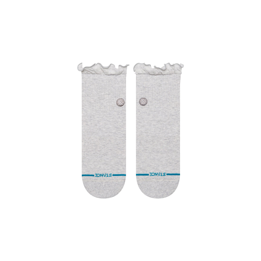 Womens Ruffle Icon Quarter Socks