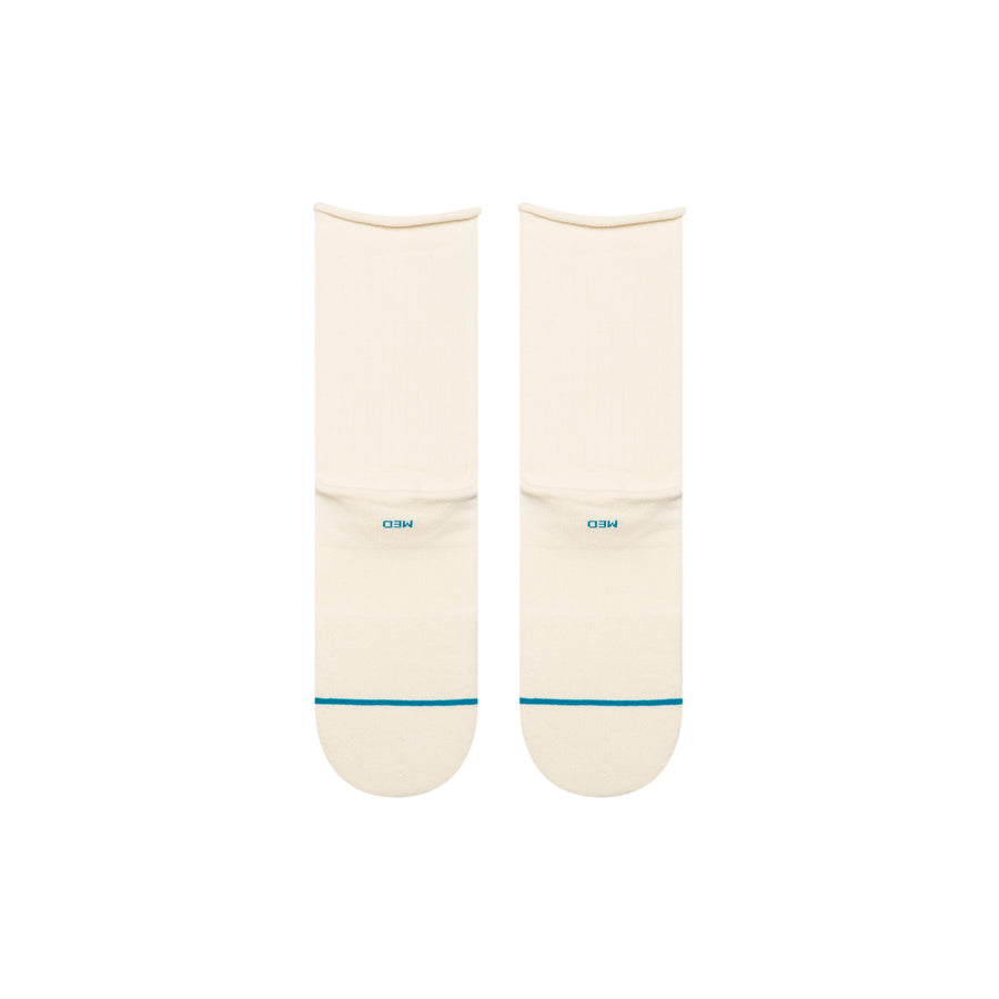Womens Rolled Cuff Quarter Socks