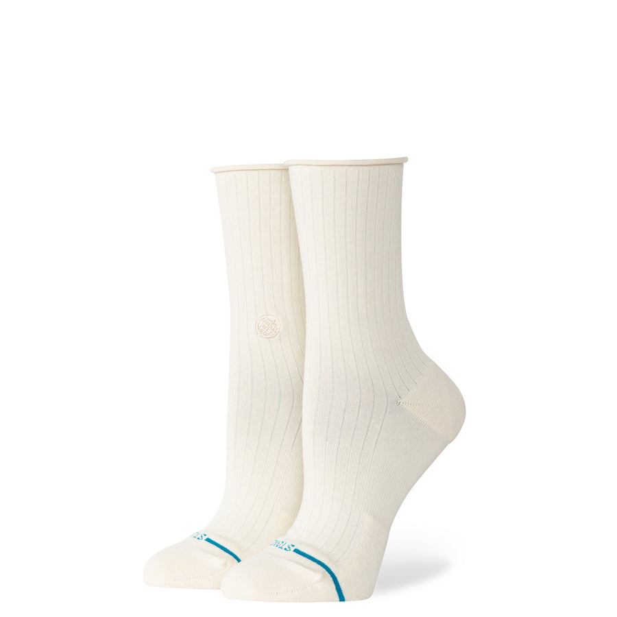 Womens Rolled Cuff Quarter Socks