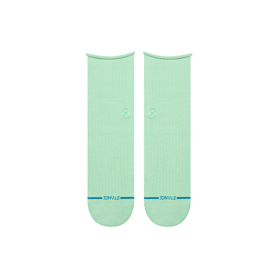 Womens Rolled Cuff Quarter Socks