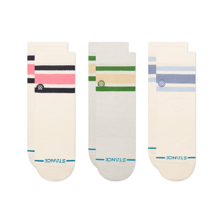 Womens Boyd Quarter Socks 3 Pack