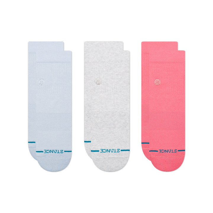 Womens Icon Quarter Socks 3 Pack