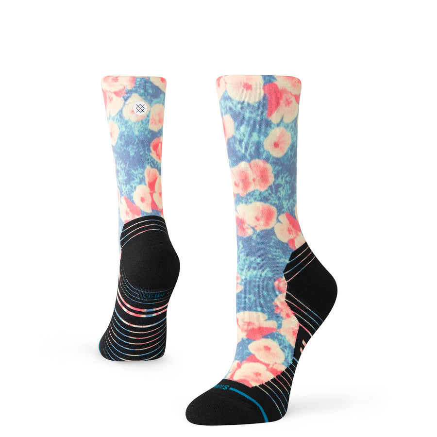 Womens Pop Light Crew Socks