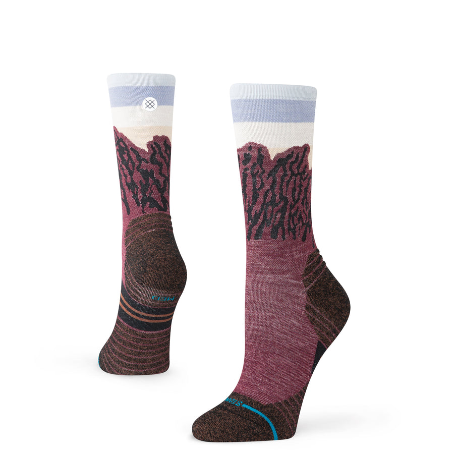 Womens The Ridge Light Wool Crew Socks