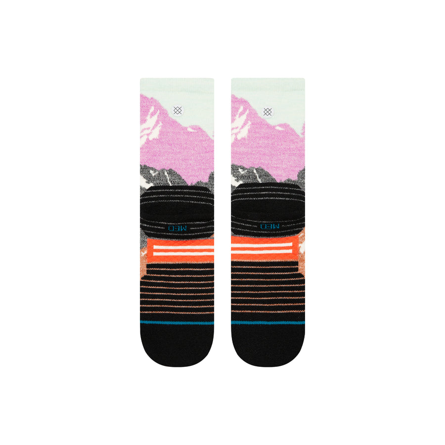 Womens Out Of Range Mid Wool Crew Socks