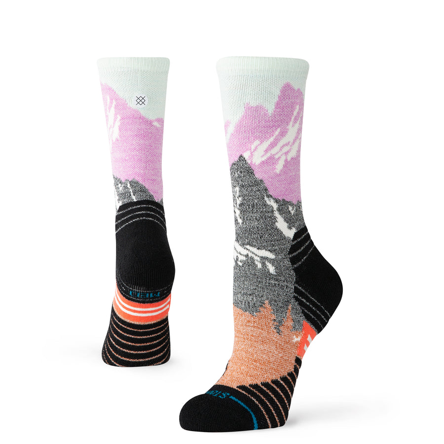 Womens Out Of Range Mid Wool Crew Socks