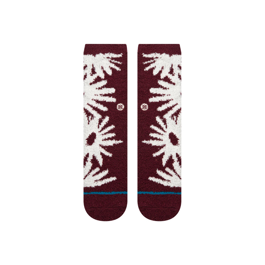 Womens Daisies Cozy Crew Socks