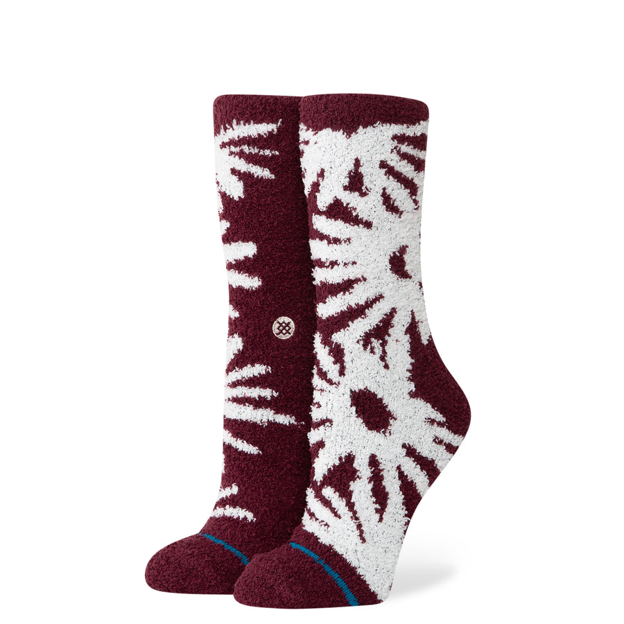 Womens Daisies Cozy Crew Socks