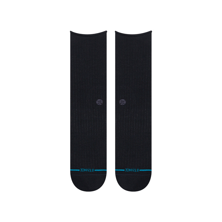 Womens Rolled Solid Quarter Socks