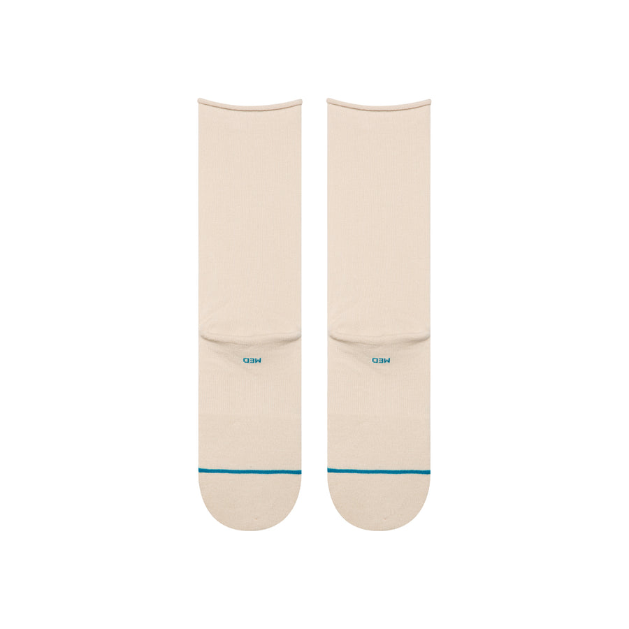 Womens Rolled Solid Quarter Socks