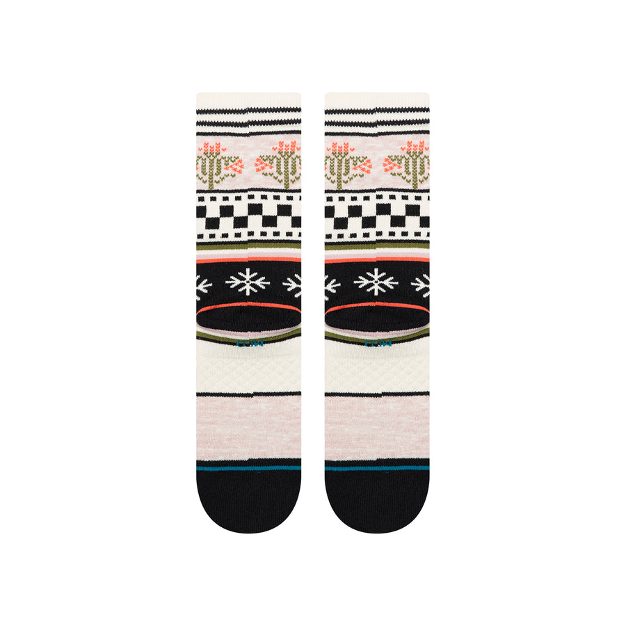 Womens Winter Bloom Crew Socks