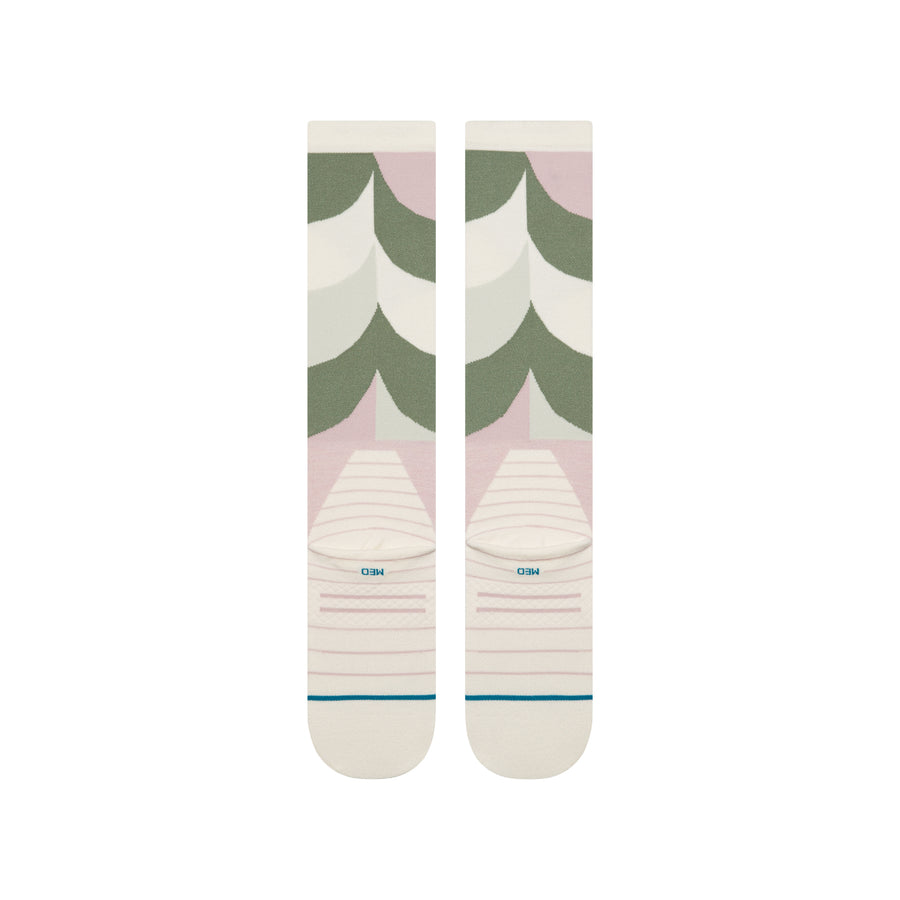 Womens Geo Petals Wool Snow Otc Socks