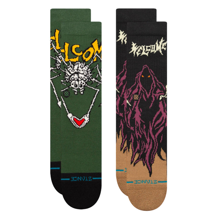 Welcome Skateboards x Stance Crew Socks Set