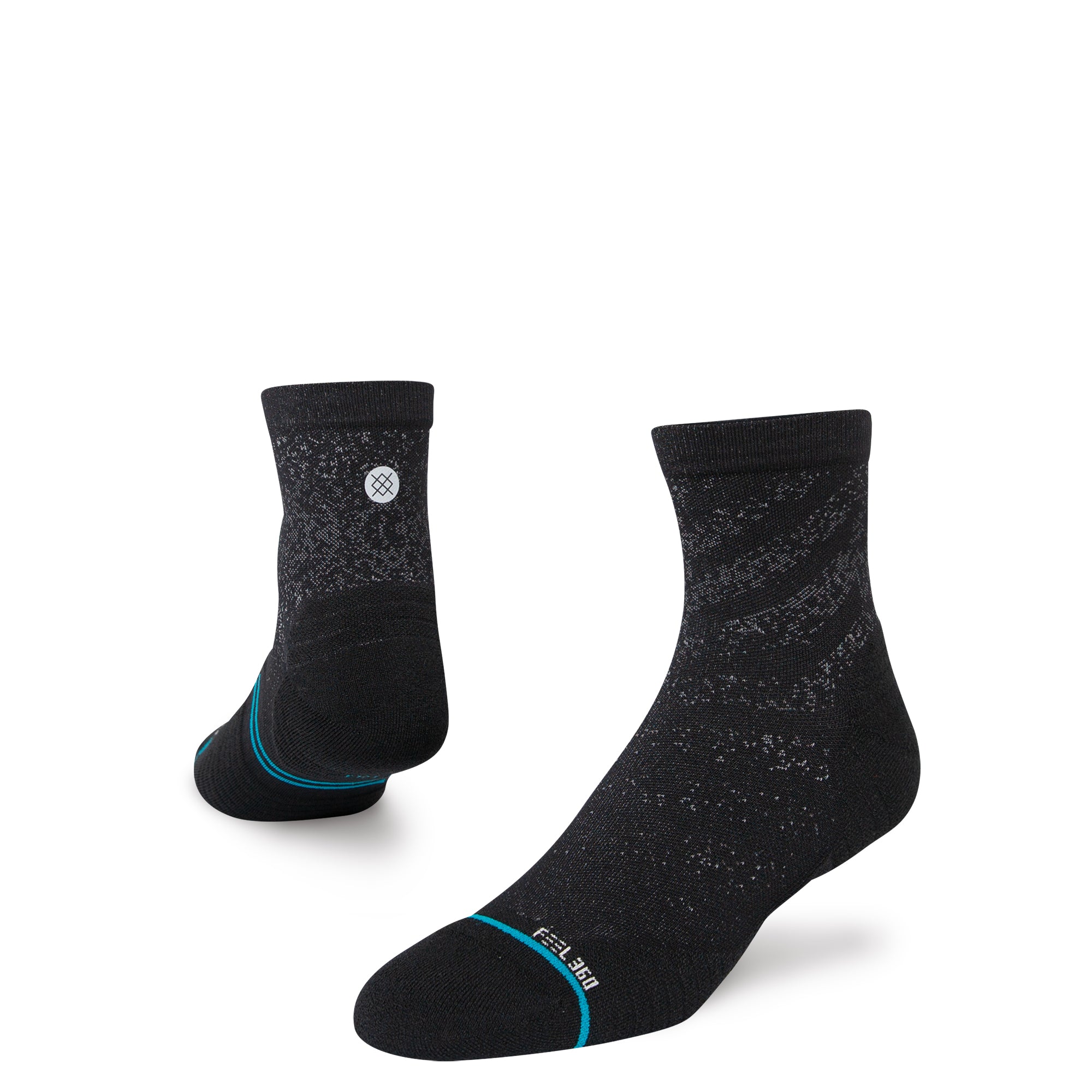Lite Run™ Quarter Socks Bundle - Bandit Black & White - 4 Pack
