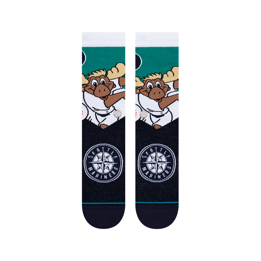 MLB Seattle Mariners Mascot Crew Socks
