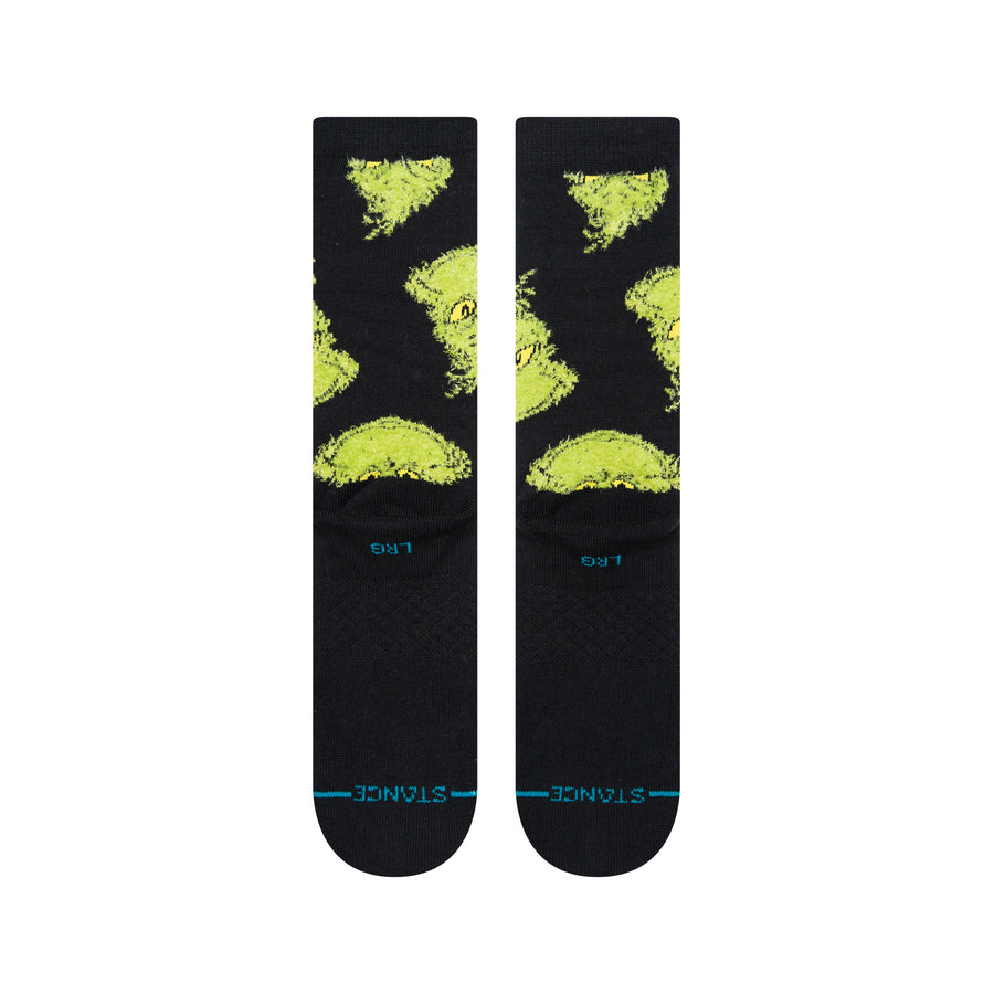 The Grinch x Stance Mean One Crew Socks