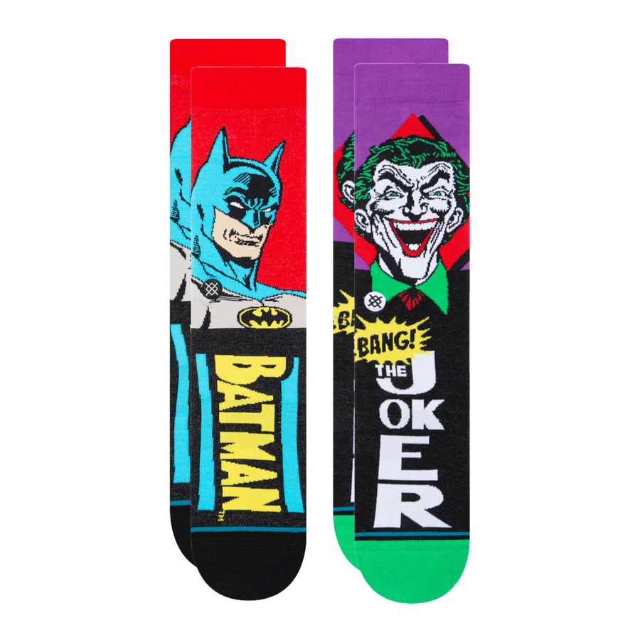 Batman x Stance Comic Crew Socks 2 Pack