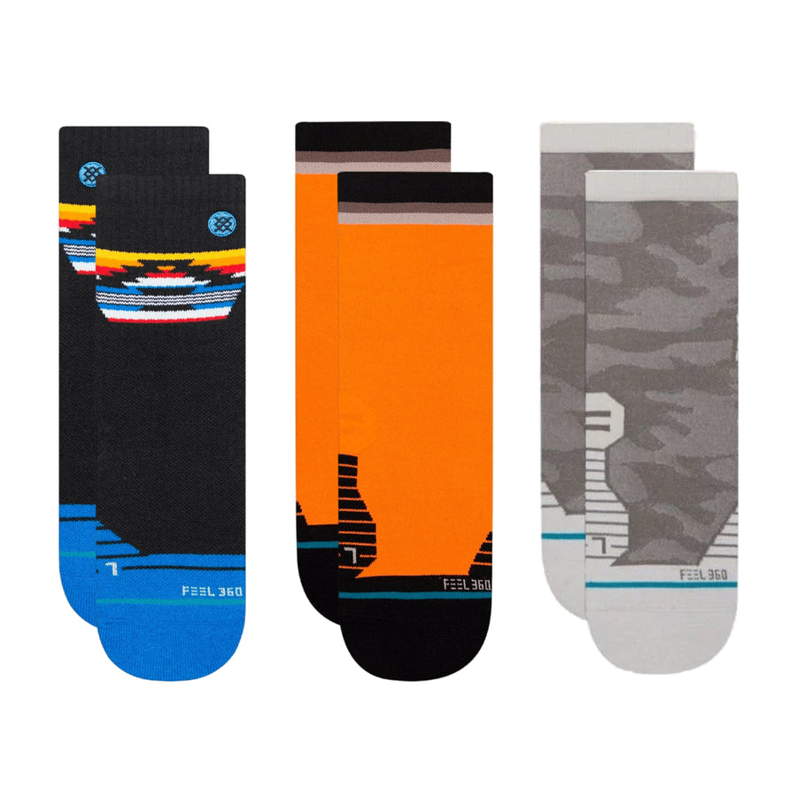 Maxed Klicks Performance Quarter Socks 3 Pack