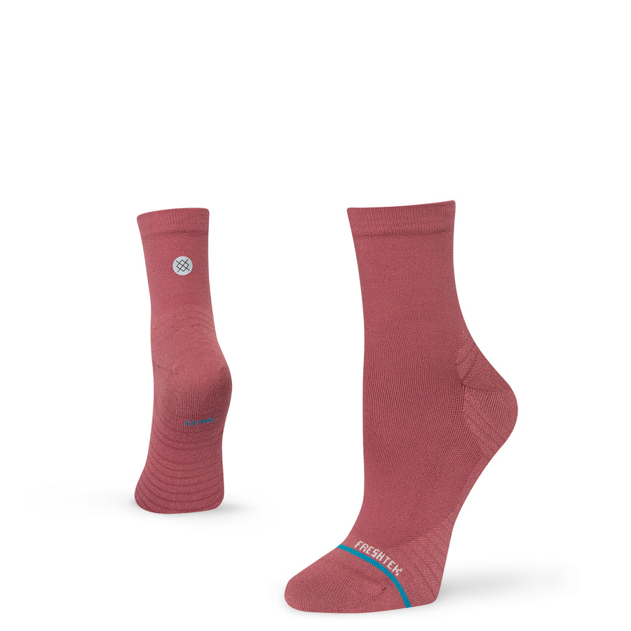 Womens Rouge Quarter Socks